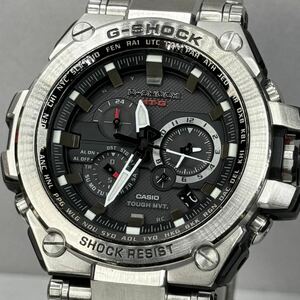 極美品 G-SHOCK MTG-S1000D-1AJF MT-G タフソーラー電波受信 電波ソーラー マルチバンド6 シルバー コンポジットバンド サファイアガラス