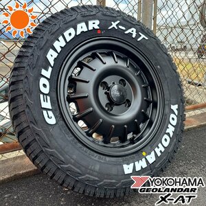 夏タイヤセット 4本組 プロボックス PORBOX ADバン 14インチ ヨコハマ ジオランダー X-AT 175/80R14 Bounty Noel ホワイトレター