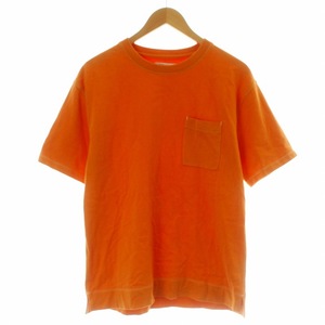 ジャーナルスタンダード JOURNAL STANDARD 17SS Tシャツ カットソー 半袖 クルーネック コットン M オレンジ /KU ■GY99 メンズ