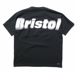 ◆F.C.Real Bristol FCRB 24ss 新品タグ付き BLURRED BIG LOGO S/S TEAM BAGGY TEE バックロゴ オーバーサイズ Tシャツ S 黒 FCRB-242099