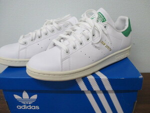 試着のみ adidas STAN SMITH GW1390 アディダス スニーカー 24.0cm ホワイト/グリーン レディース 激安1円スタート