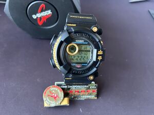 G-SHOCK 国内限定 ゴールドチタンフロッグマン DW-8200B-9A CASIO 中古美品 オリジナルベゼルベルト新品交換、防水検査済