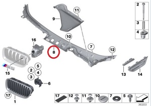 BMW カウルトップカバー 新品 純正品 51717203125