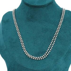 美品 Tiffany&Co. ティファニー ロング シルバー ボールチェーン ネックレス SV925 85㎝ YO288