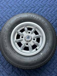 ローバーミニ MINILITE 10インチ 4.5J タイヤ&ホイール 極美品 約20キロ使用