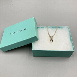 A ティファニー インフィニティ 2連チェーンネックレス・ペンダント Sv925 シルバーTIFFANY ＆ Co. A①