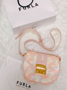 [1円スタート] FURLA ピンクショルダーバッグ未使用 [PQT02]