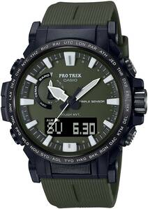 送料無料★国内正規品★新品・未使用★CASIO PROTREK 電波ソーラー バイオマスプラスチック 採用 PRW-61Y-3JF ★化粧箱付★定価￥59,400