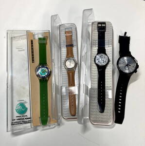 ☆1-17/4-60　腕時計 Swatch スウォッチ　4本まとめ　