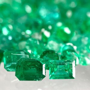 1円〜!!小粒!!〔天然エメラルドおまとめ21.5ct〕j 約4.3g ルース 裸石 宝石 ジュエリー jewelry emerald ベリル w3め5