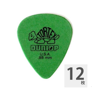 ギターピック 12枚 セット ジムダンロップ 0.88mm TORTEX STD 418 0.88 GR トーテックス JIM DUNLOP ジムダン