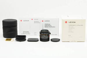 [A- Mint] Leica SUMMICRON-M 35mm f/2 ASPH. E39 Lens Black 11879 w/Box JAPAN 9165