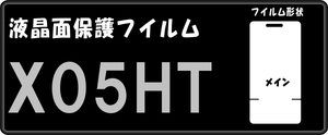 X05HT/HT-01A用 液晶面+操作部付　保護シールキット４台分抗菌