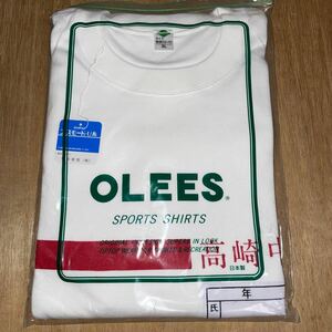 3L OLEES 高崎中学校 体操服 Tシャツ 名札付き 赤ライン 学販品 デッドストック