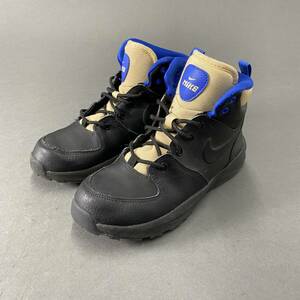 Ae23 NIKE ナイキ MANOA LTR マノア レザー ハイカットスニーカー トレッキングシューズ カジュアルシューズ BQ5373-003 22cm キッズ子供用