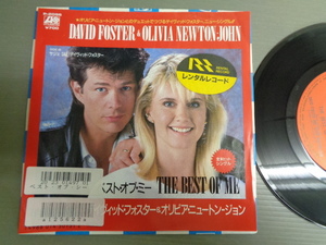 デヴィッド・フォスター＆オリビア・ニュートン・ジョンDAVID FOSTER&OLIVIA NEWTON-JOHN/ベスト・オブ・ミーTHE BEST OF ME★シングル