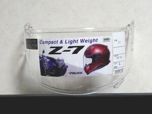 ショウエイ SHOEI PINLOCK シールド クリア Z-7 新品取り外し品