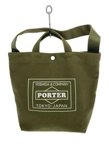 PORTER◆トートバッグ/キャンバス/KHK