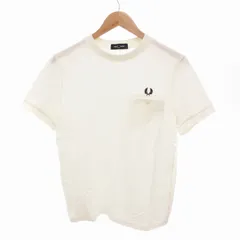 フレッドペリー FRED PERRY Pocket Detail Pique Shirt Tシャツ カットソー ロゴ 刺繍 鹿の子 半袖 M8531 M 白 ホワイト /HO● 0122