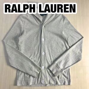 RALPH LAUREN ラルフローレン 襟付 カーディガン S グレー