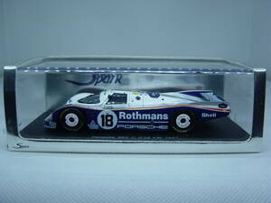 spark 1/43 Porsche 962C LM 1987 #18 J.Mass/B.Wollek/V.Schuppan ポルシェ ル・マン Le Mans ロスマンズ Rothmansデカール