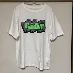 RIOT FACETASM ライオットファセッタズム　プリントTシャツ　半袖　白