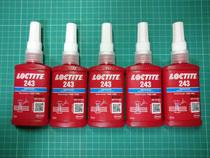 ロックタイト 243 ねじゆるみ止め用接着剤 50ml 5ヶセット 未使用 訳あり品 LOCTITE