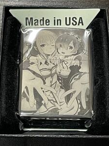 zippo Re.ゼロから始まる異世界生活 アニメ 両面デザイン 2019年製 エミリア レム リゼロ ケース 保証書