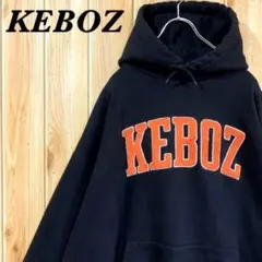 『超人気』KEBOZ パーカー アーチロゴ パイル ヘビーコットン 裏パイル L