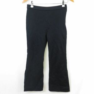 TOMORROWLAND プレミアムダブルフェイス セミフレアクロップドパンツ size34/トゥモローランド　20SS　0801