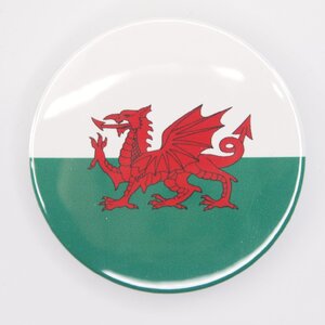 Button badge 54mm National Flag of Wales 缶バッジ 国旗柄 Vespa Lambretta ベスパ ランブレッタ 50S 100 et3 GTR RALLY PX200E 160GS