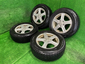 ステップワゴン等に LEBEN アルミ 15×6J OFF52 5H PCD114.3 ヨコハマ iceGUARD iG50 PLUS 205/65R15 