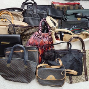 【極上19点 1円 売り切り】LOUISVUITTON CELINE GUCCI PRADA ChristianDior FENDI BURBERRY GIVENCHY miumiu ブランド バッグ 小物 まとめ