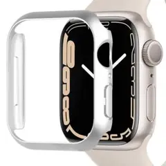 【機種不明】Apple Watch ケース 保護カバー シルバー 超簿 軽量