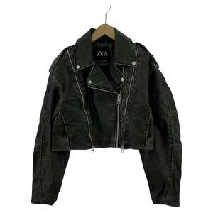 ZARA ザラ フェイクレザー ジャケット sizeEUR L/グレー