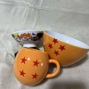 C1042 ドラゴンボール 食器セット 四星球 子供茶碗 ボウル マグカップ 3点セット 鳥山明 ローソンも