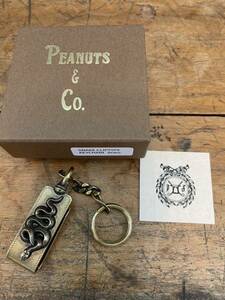 ★新品★送料無料★PEANUTS&COMPANY★ピーナッツアンドカンパニー★SNAKE CLIP TYPE KEYCHAIN★BRASS) キーチェーン ピーナッツカンパニー