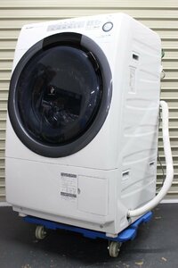 １円～ SHARP シャープ ドラム式洗濯乾燥機 ES-S7C-WL 左開き 洗濯7kg/乾燥3.5kg ホワイト コンパクト 【32R38】