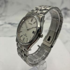 ●【売り切り】SEIKOセイコー Grand Seiko グランドセイコー GS クォーツ デイト SS ホワイト文字盤 8N65-9000 メンズ腕時計 稼働品