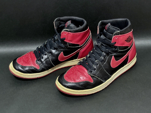 NIKE AIR JORDAN 1 BRED 1994 US8 ナイキ エアジョーダン1 ブレッド 94年復刻 26cm 中古