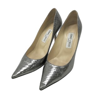 JIMMY CHOO ジミーチュウ パンプス シルバー系 38 1/2 [240101325439] レディース