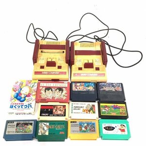 任天堂 HVC-001 FAMILY COMPUTER/ビーバップハイスクール/ファミスタ87 等 含む ゲーム機 カセット 等 まとめ セット