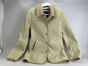 訳有 BURBERRY LONDON バーバリー キルティング チェック柄ジャンパー ジャケット レディース タグ切れ[03-5139