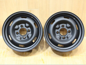 B426 激レア 旧車 TOPY トピー 日産 純正 鉄 14X5J+20 PCD114.3 2本 ケンメリ ハコスカ GC10 GT-R S130 S30 S130Z ジャパン 絶版 JDM USDM