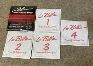 未使用 ラベラ Labella 760FHBB Jeu de Cordes pour Basse 50/100 Flat Wound ヘフナーバイオリンベース弦