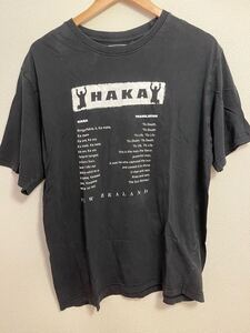 【No Brand】Haka New Zealand 土産 Tシャツ 半袖Tシャツ 黒 ブラック ノーブランド