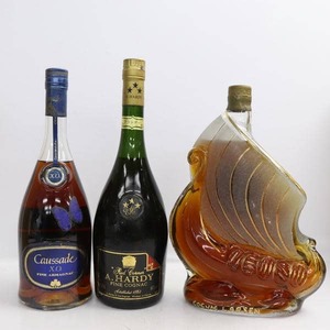 【3本セット】ブランデー各種（マルキドコサード XO 40％ 700ml 等）X24K180150