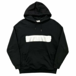 【中古】｜GIVENCHY ジバンシー Latex Logo Hoodie スウェットパーカー S メンズ ブラック