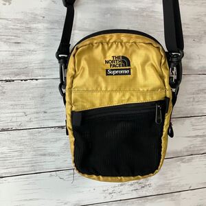 【希少コラボ】シュプリーム ノースフェイス supreme north face ショルダーバッグ サコッシュ shoulder bag 黄　yellow