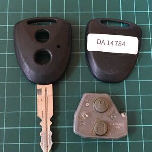 DA14784 ランプ点灯無し ダイハツ 純正 キーレス ムーヴ タント ミラ ミライース ミラココア ブーン スバル ステラ等 黒ボタン 2ボタン